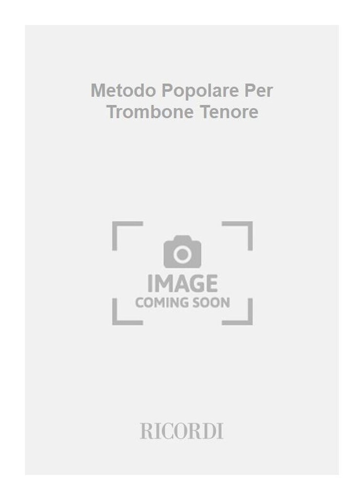 Metodo Popolare Per Trombone Tenore